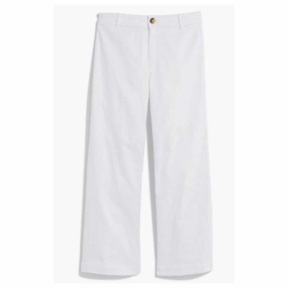 Vineyard Vines Women's Mariner Crop White Denim Jeans Size 28" Waist - Picture 5 of 5